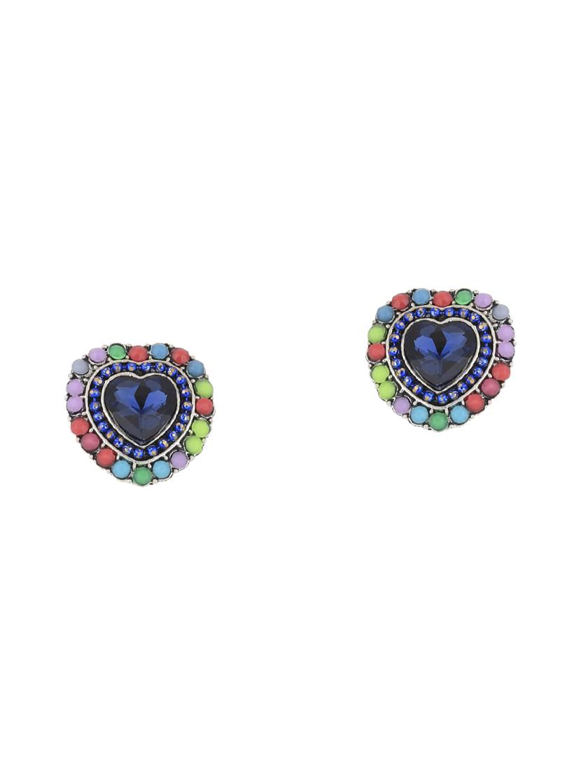 multi colored metal studs earring - 17194493 -  Standard Image - 1