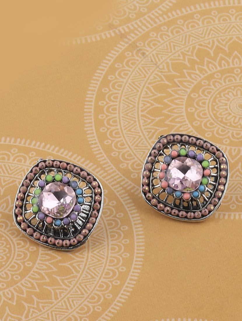 multi colored metal studs earring - 17194496 - Zoom Image - 0