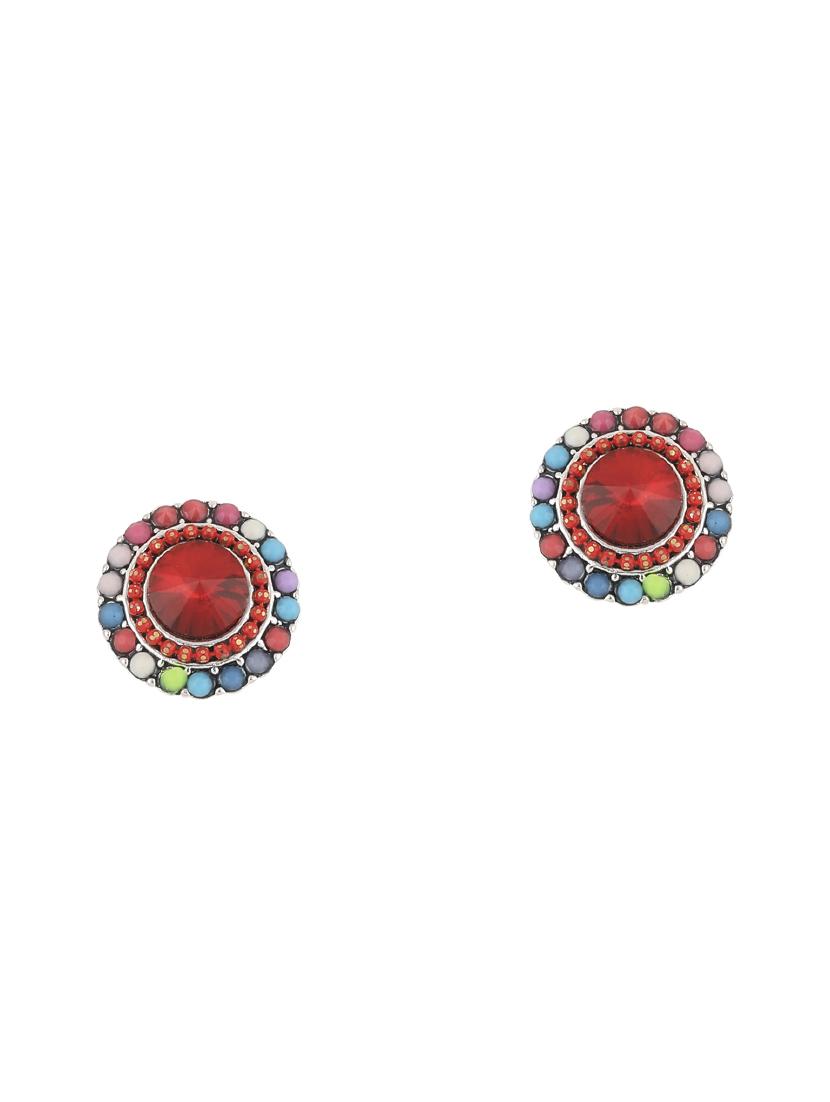 multi colored metal studs earring - 17194501 - Standard Image - 1