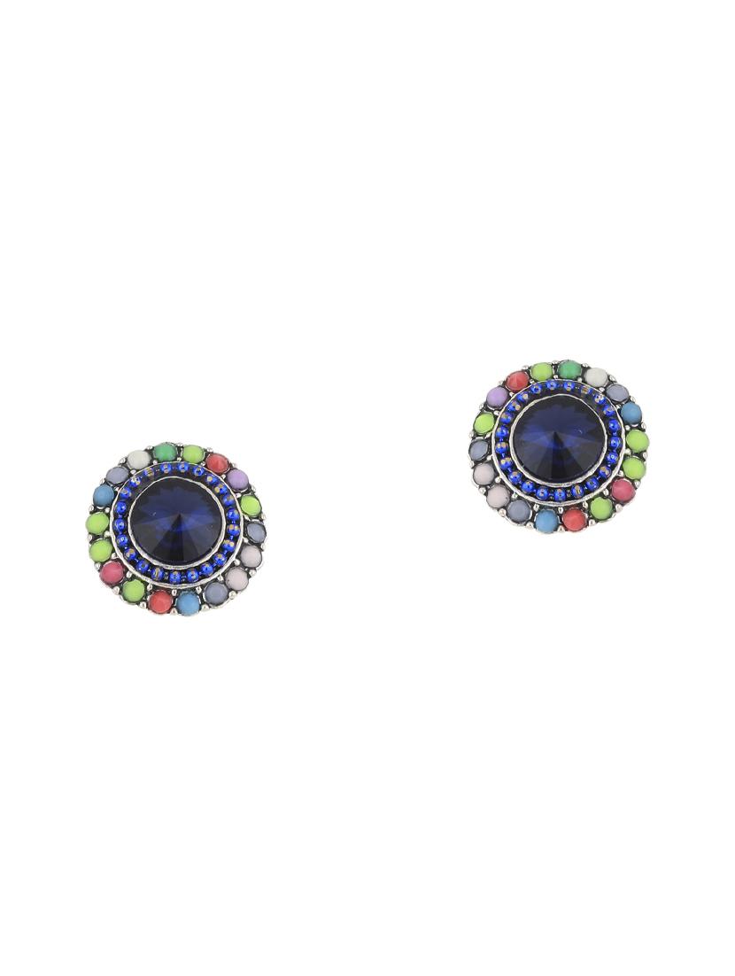 multi colored metal studs earring - 17194503 -  Standard Image - 1