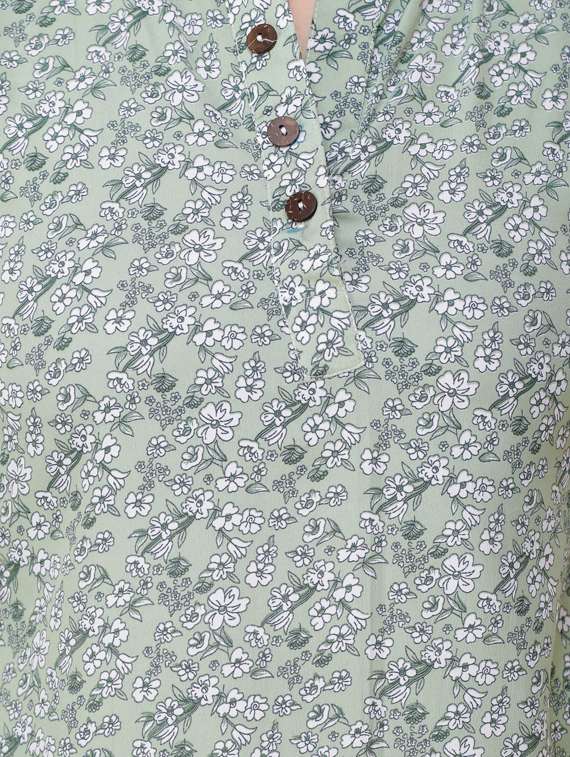 women's straight mandarin neck top - 17194584 -  Standard Image - 4