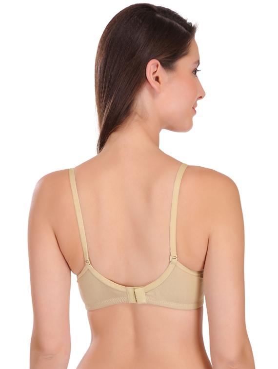 set of 3 3/4 coverage solid t-shirt bra - 17194771 - Standard Image - 4