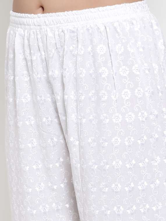 mid rise embroidered palazzo  - 17195897 -  Standard Image - 4