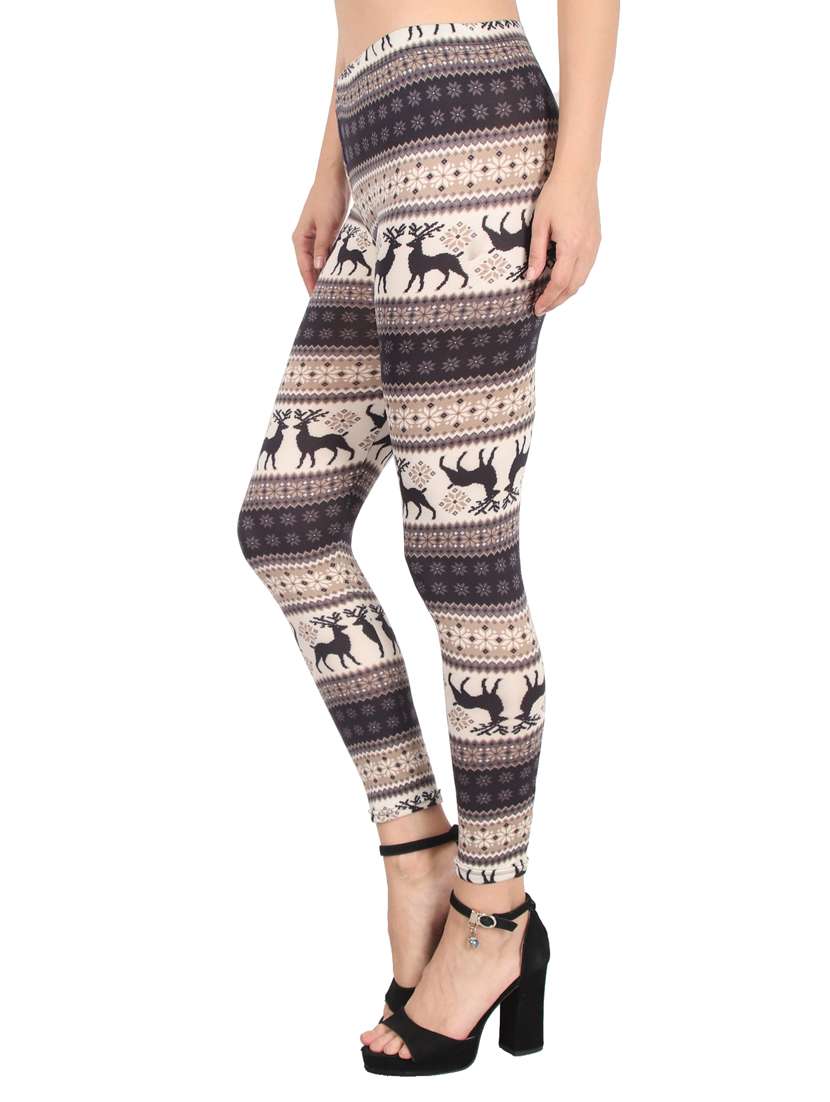 black cotton blend leggings - 17196208 - Standard Image - 1