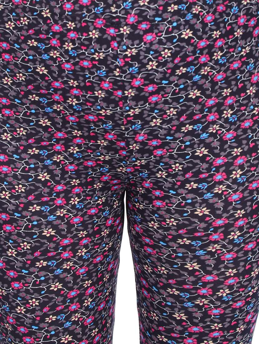 black cotton blend leggings - 17196211 -  Standard Image - 4