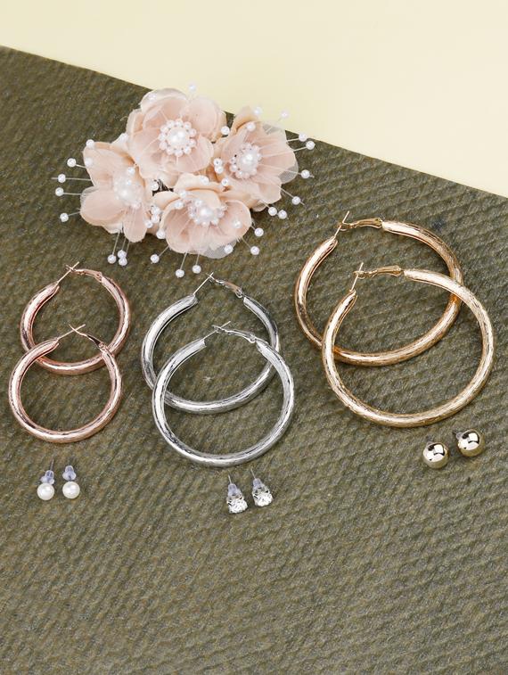 multi colored metal combo's. earring - 17196586 - Zoom Image - 0
