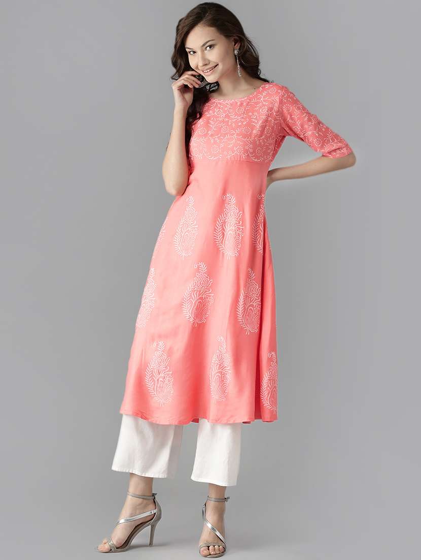 floral a-line kurta