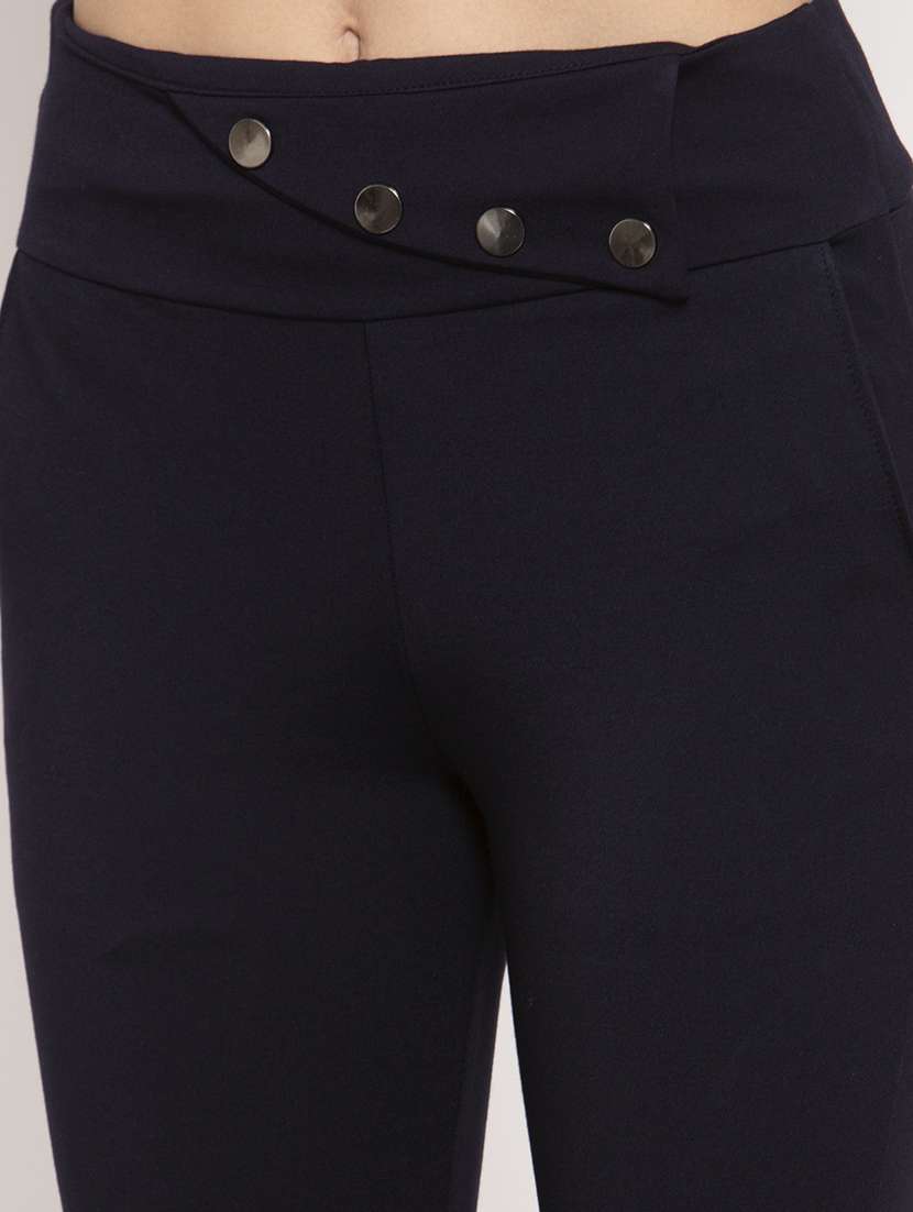 navy blue poly spandex jeggings - 17197839 -  Standard Image - 4