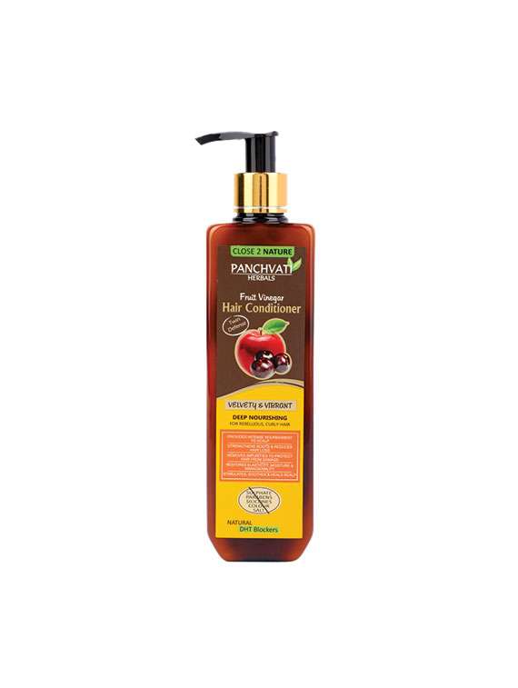 panchvati hair conditioner fruit vinegar - no parabens, no sulphate, no silicones, & no salt 300ml for men & women