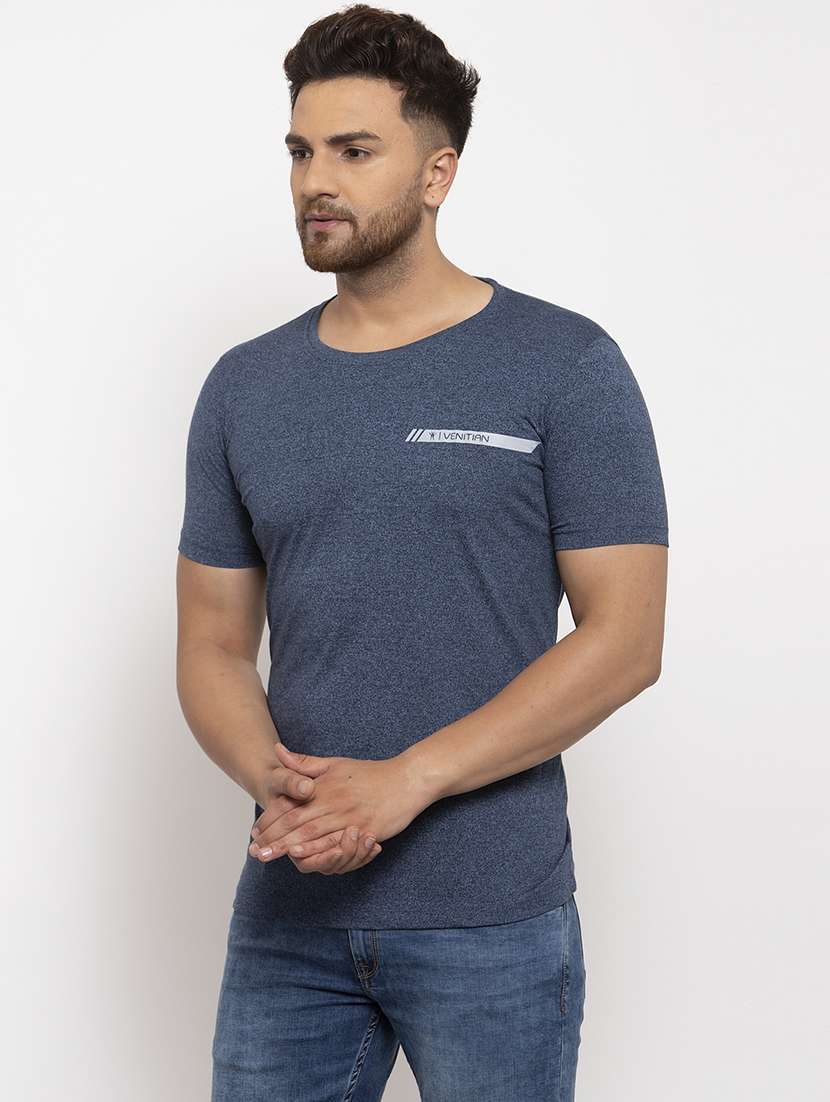 men melange short sleeve t-shirt - 17203533 -  Standard Image - 1