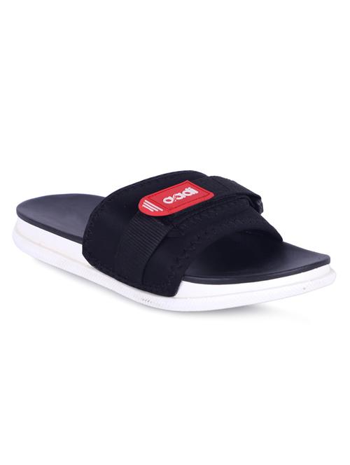 black slip on flip flops - 17207971 - Standard Image - 0