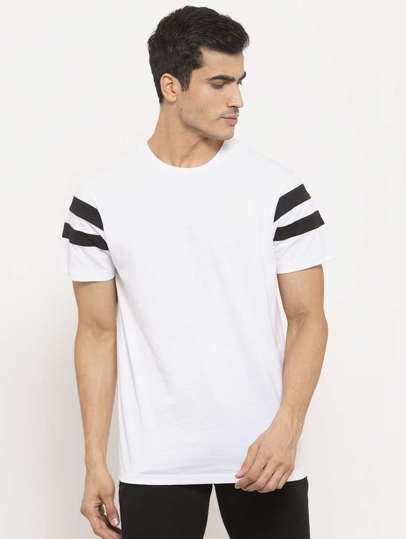 white taped t-shirt - 17209237 -  Zoom Image - 0