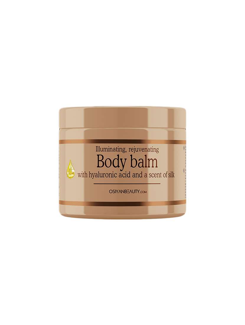body balm with hyalronic acid & a scent of silk for rejuvenating