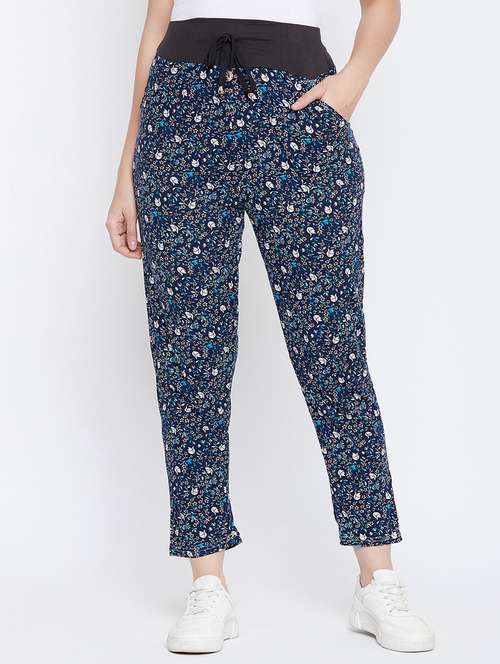 drawstring waist track pants 