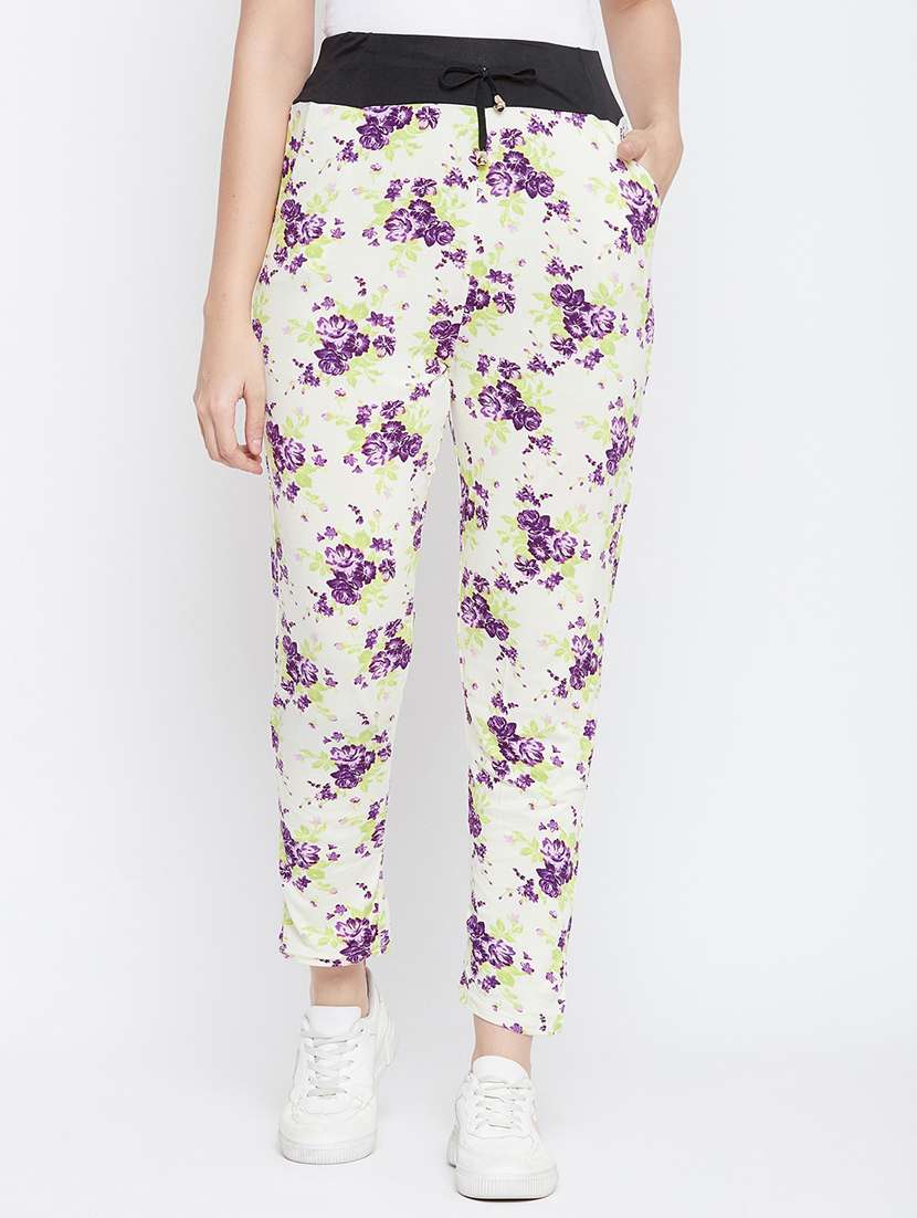 drawstring waist track pants 