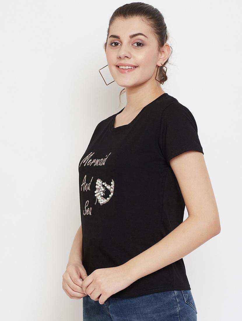 round neck printed tee - 17212638 - Standard Image - 1