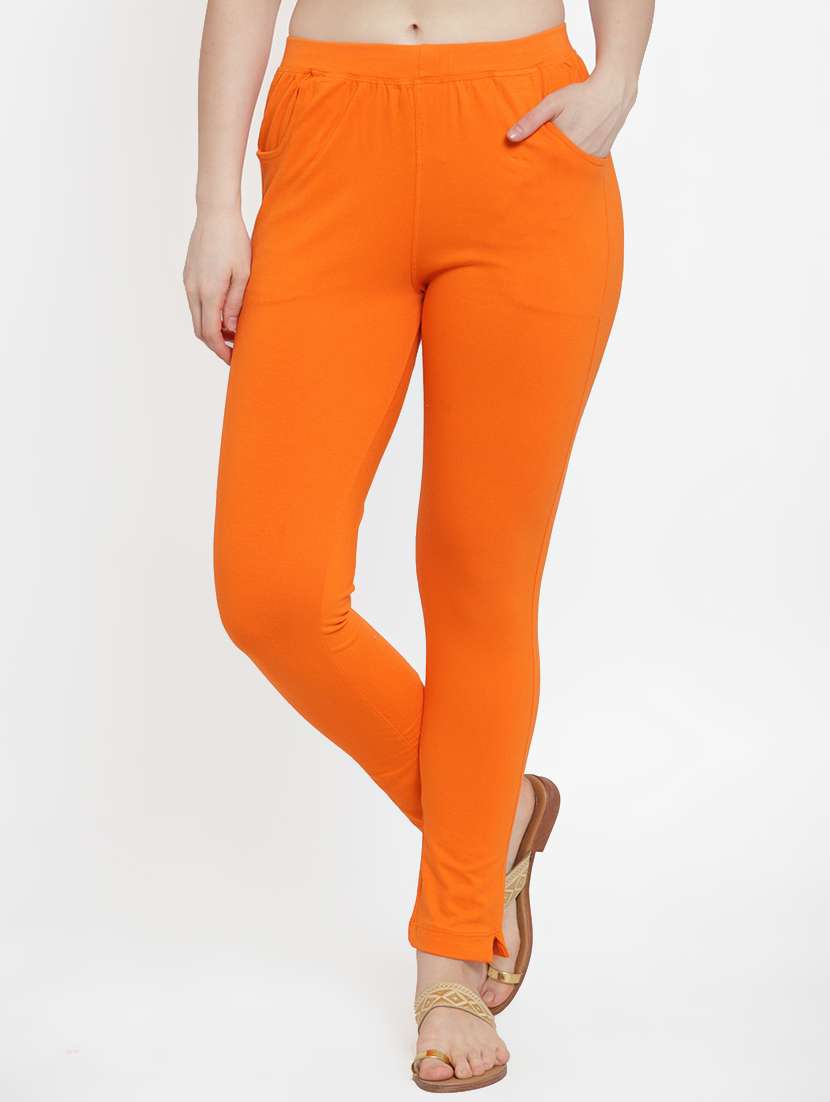 orange cotton leggings - 17215983 - Zoom Image - 0