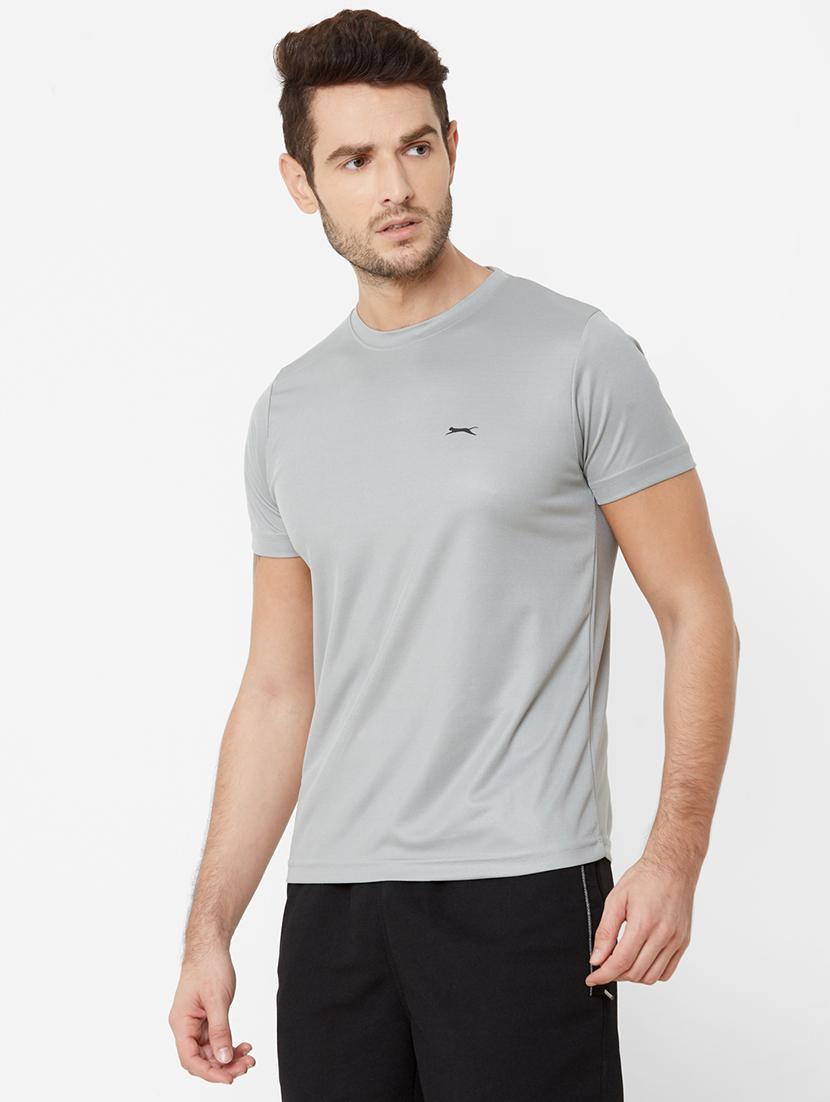 grey solid t-shirt - 17216244 - Standard Image - 1