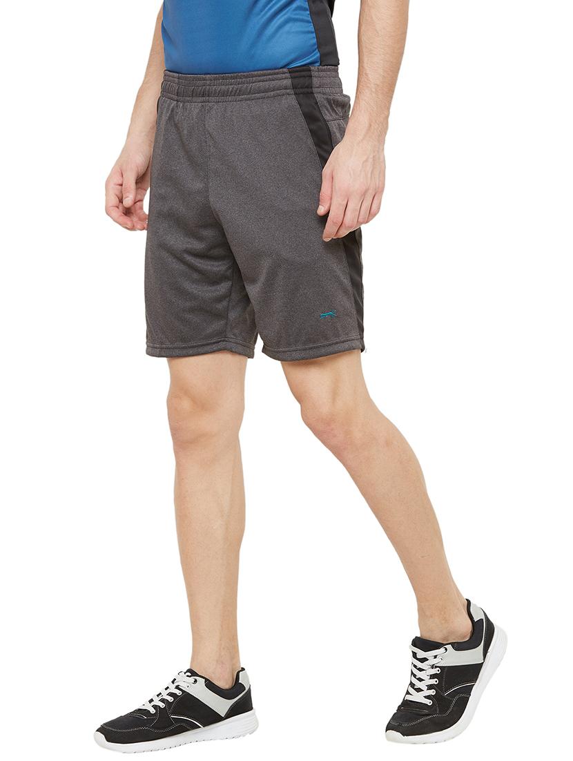 grey side striped shorts - 17218457 - Standard Image - 1