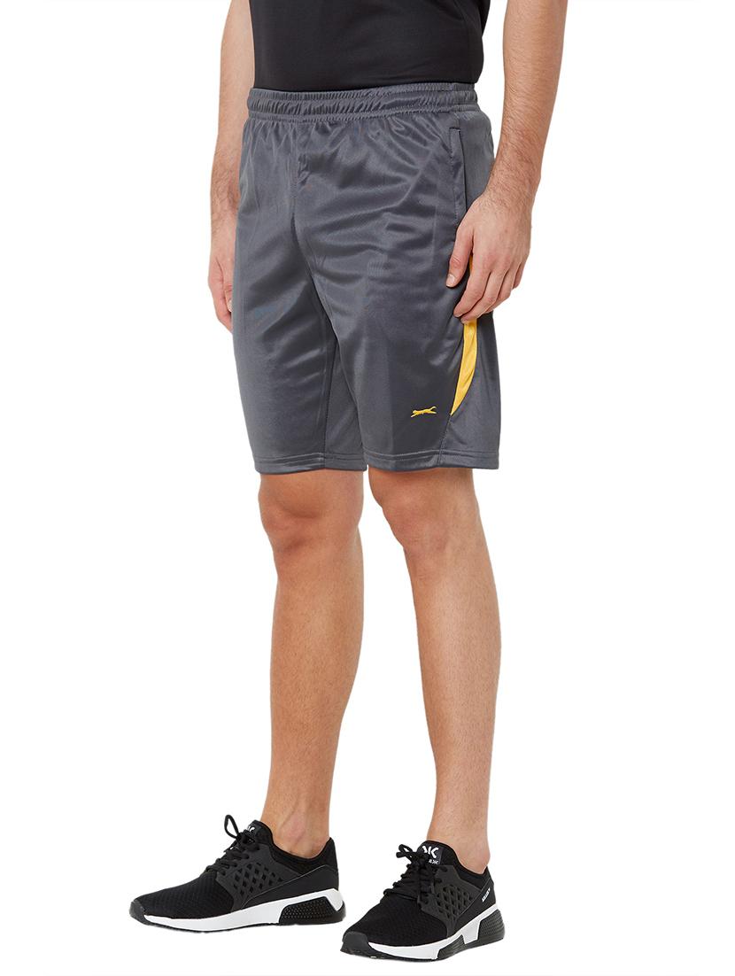 grey solid shorts - 17218465 - Standard Image - 1