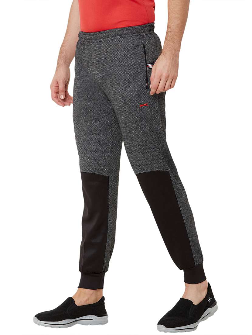 grey color block jogger - 17219110 -  Standard Image - 1