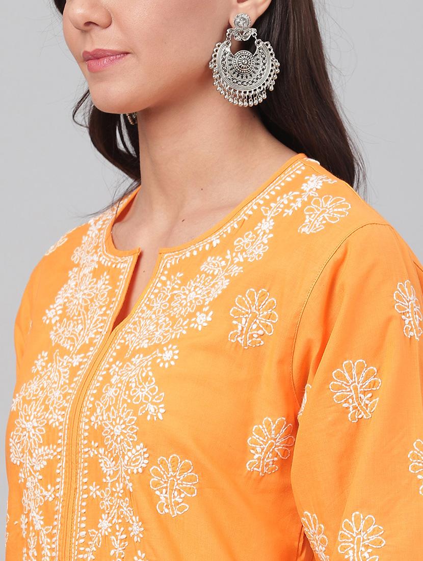 women's straight kurta - 17219224 - Standard Image - 4