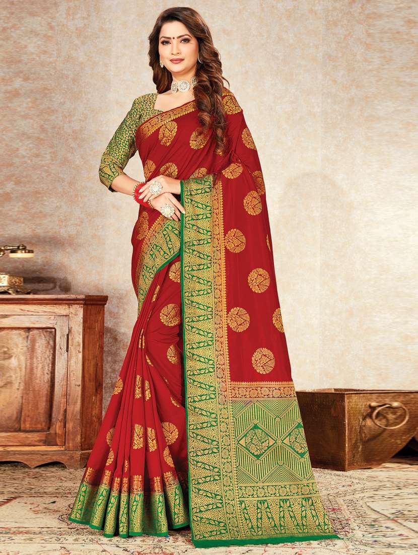 women's banarasi saree with blouse