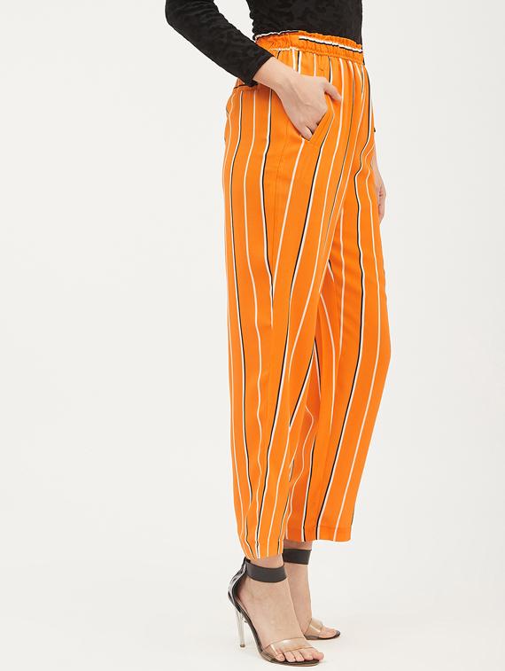 high rise striped trouser - 17225203 - Standard Image - 1
