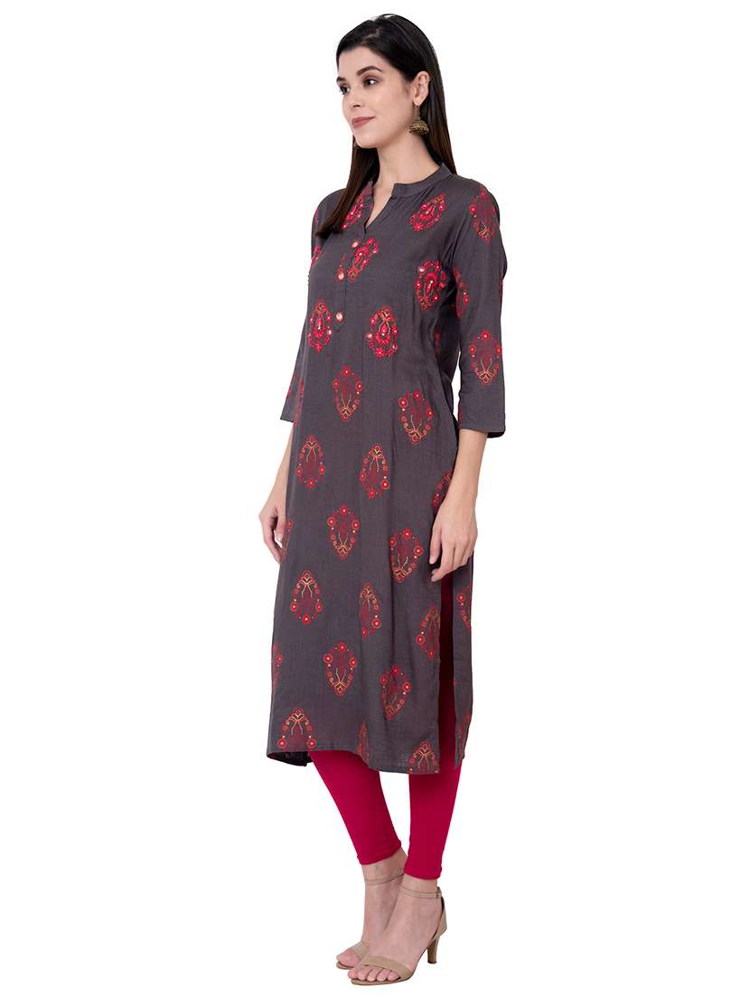 women's straight kurta - 17225884 -  Standard Image - 1