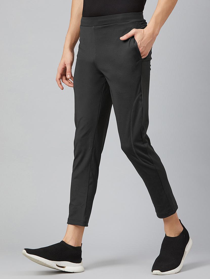 grey solid ankle length track pant - 17226080 -  Standard Image - 1