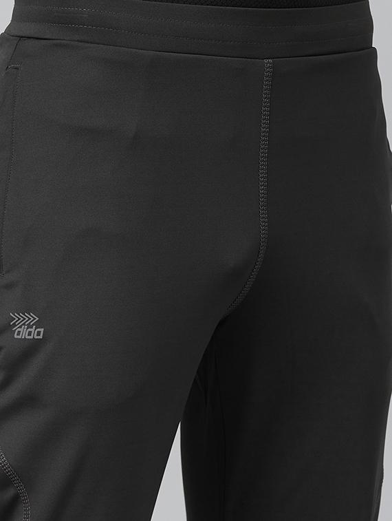 grey solid ankle length track pant - 17226080 - Standard Image - 4