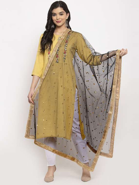 bordered embroidered dupatta