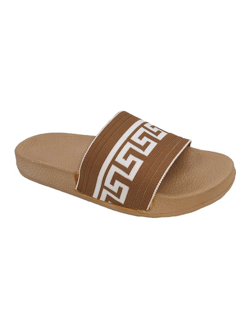 brown slip on flip flops - 17226287 -  Standard Image - 1