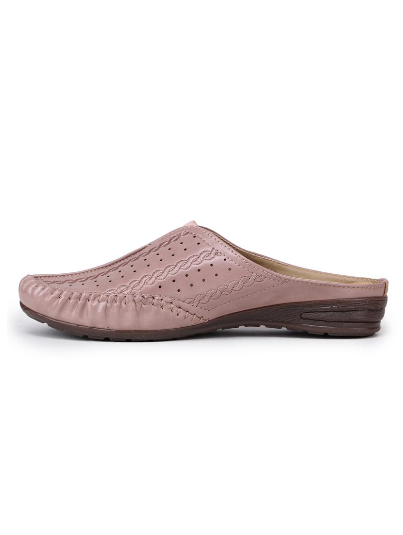 pink slip on mules - 17227706 - Standard Image - 1