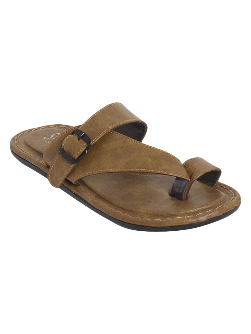 tan toe separator sandals - 17228159 - Standard Image - 1