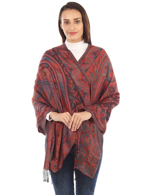 multi colored silk blend stole - 17229355 -  Standard Image - 0