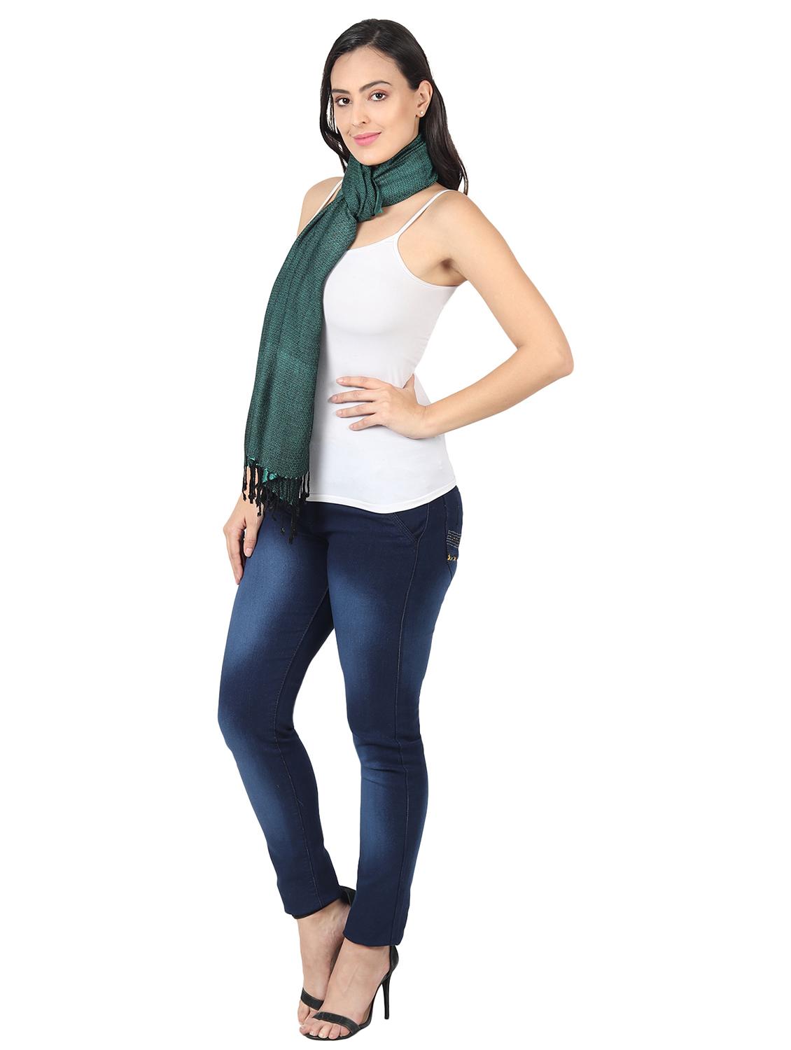 multi colored viscose stole - 17229569 - Standard Image - 1