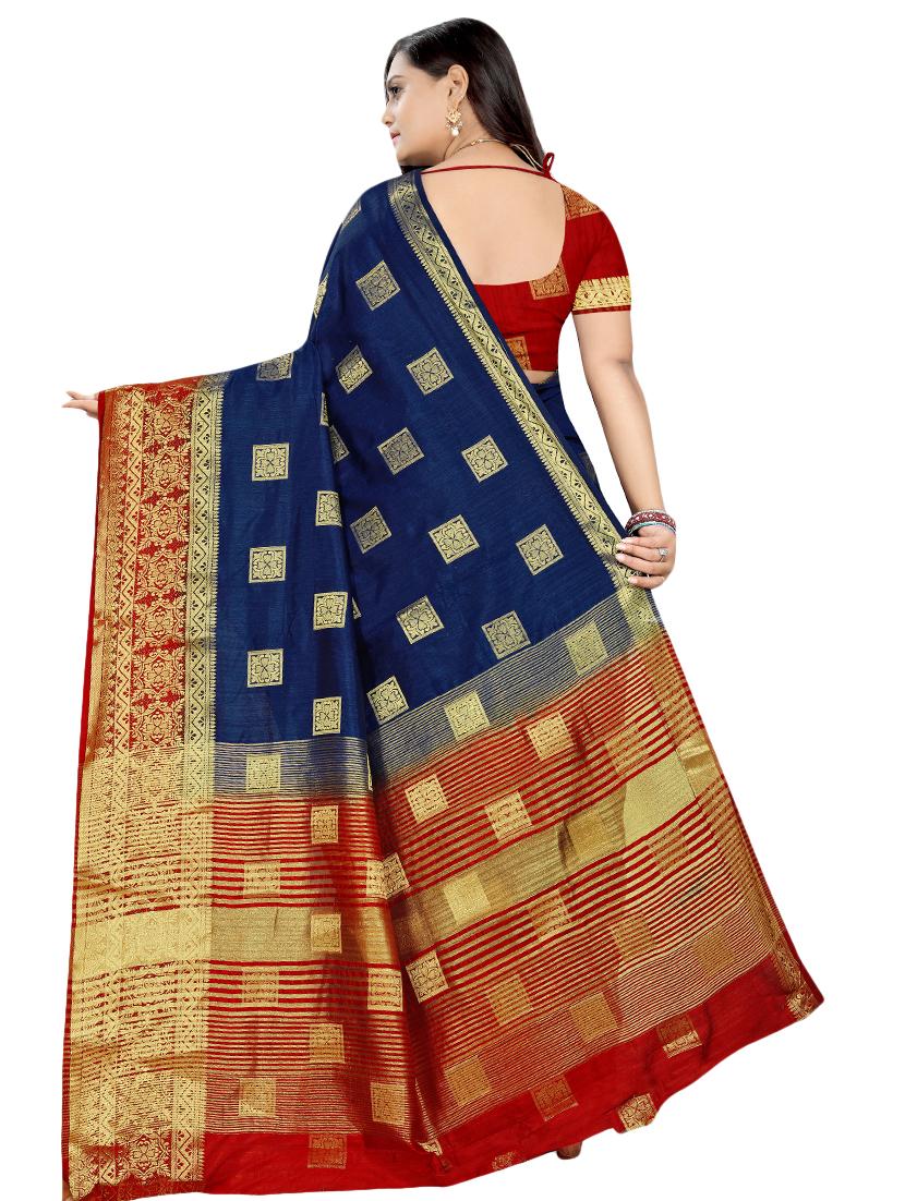 women's banarasi saree with blouse - 17229658 -  Standard Image - 1