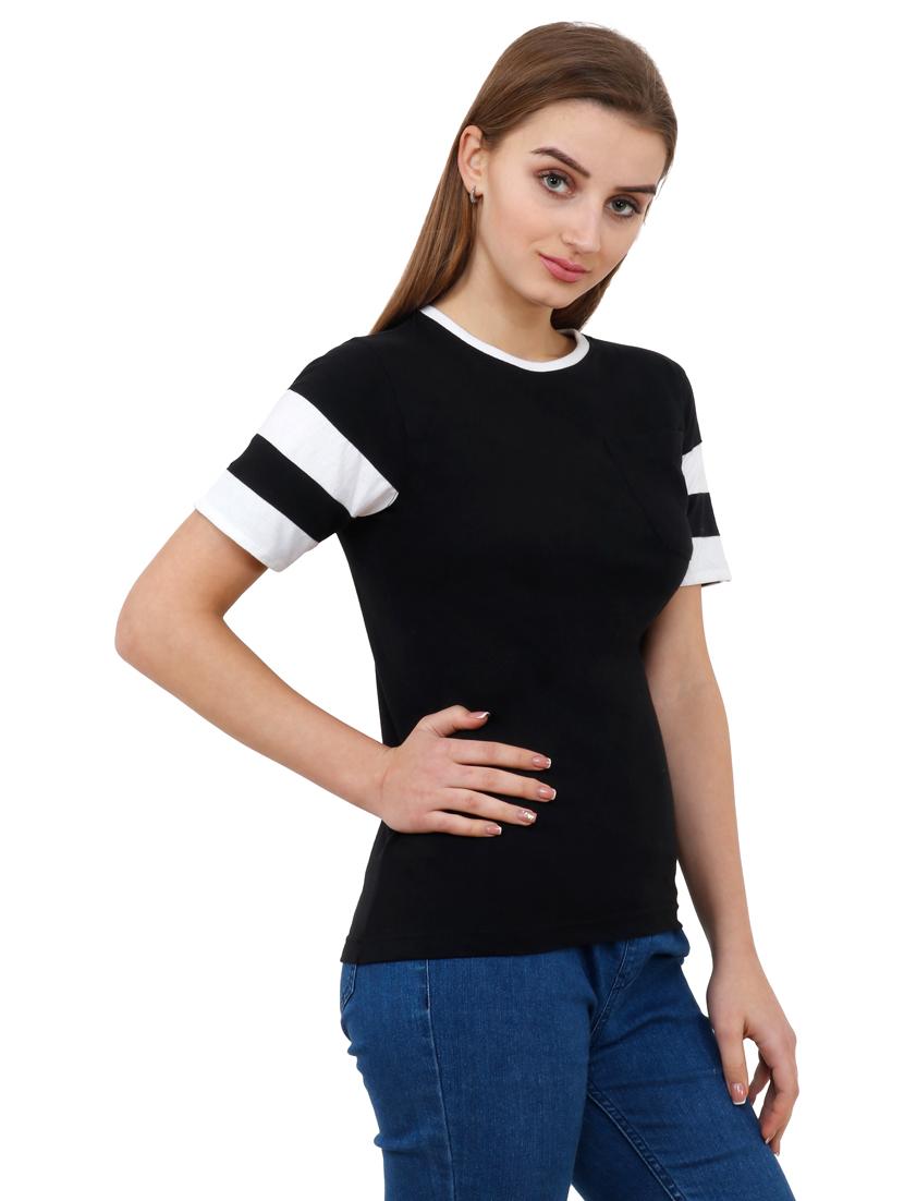 color block regular tee - 17229793 - Standard Image - 1
