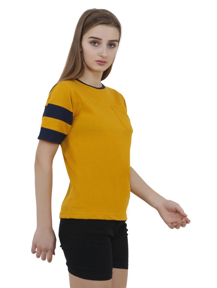 color block regular tee - 17229794 - Standard Image - 1