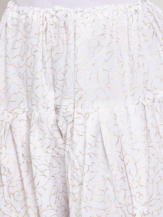 white cotton salwar salwars - 17230030 -  Standard Image - 4