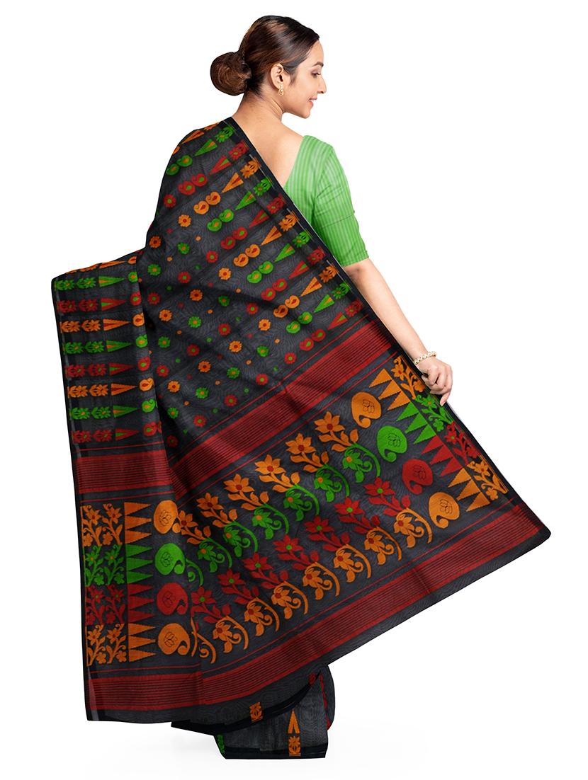 self design jamdani saree - 17230674 - Standard Image - 1