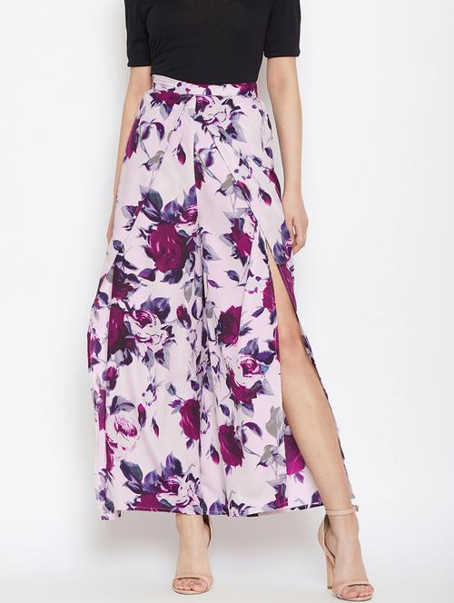 high rise solid wrap palazzo - 17230797 -  Standard Image - 0