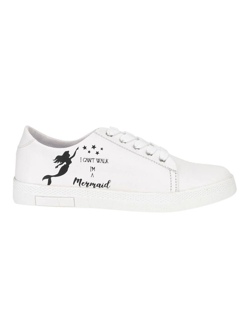 white lace-up sneakers - 17231796 -  Standard Image - 1