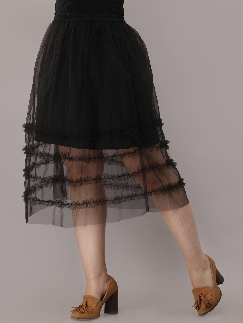 high rise flared skirt - 17232785 -  Standard Image - 1
