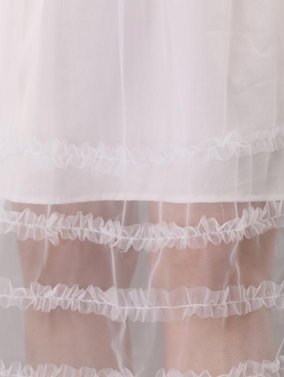 high rise frill detail skirt - 17232786 - Standard Image - 4