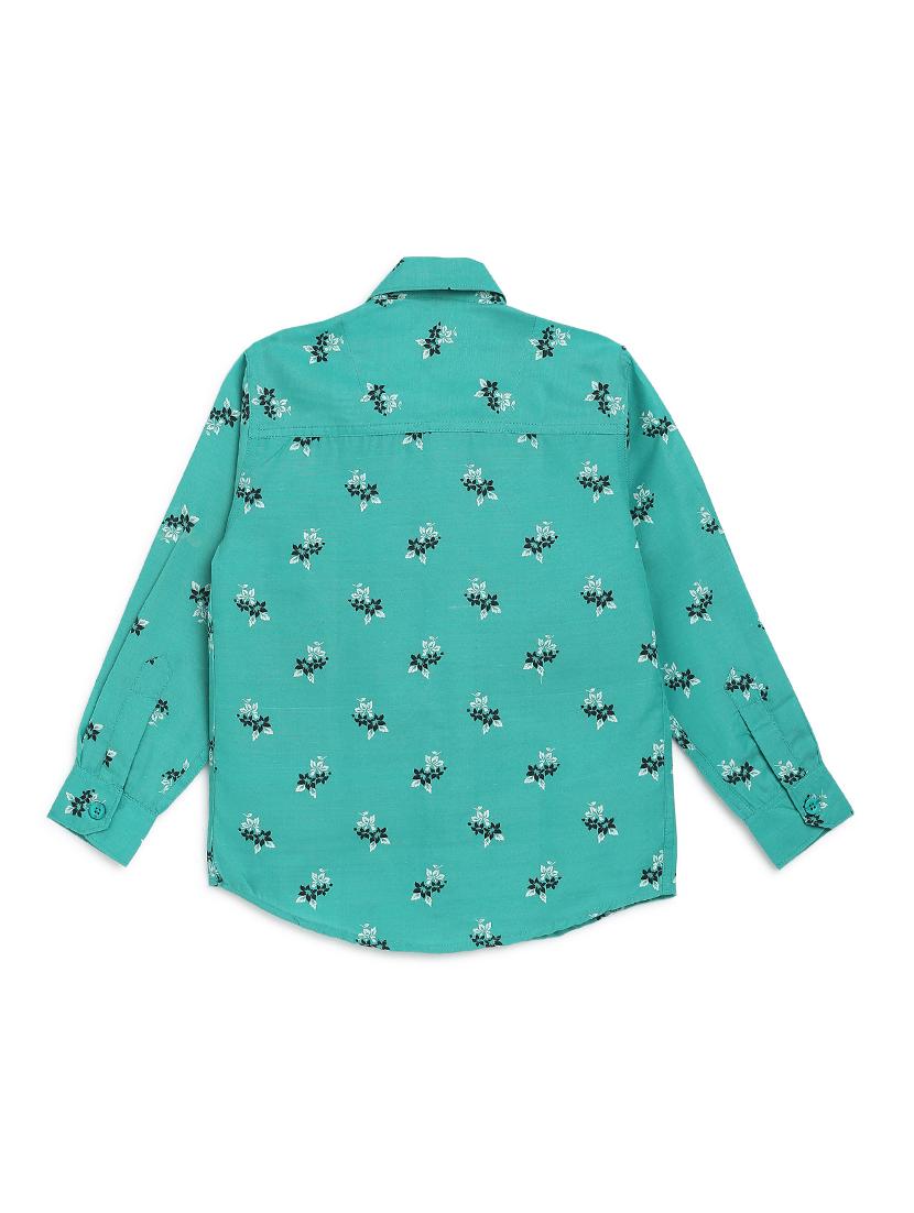 green cotton shirt - 17234247 - Standard Image - 1