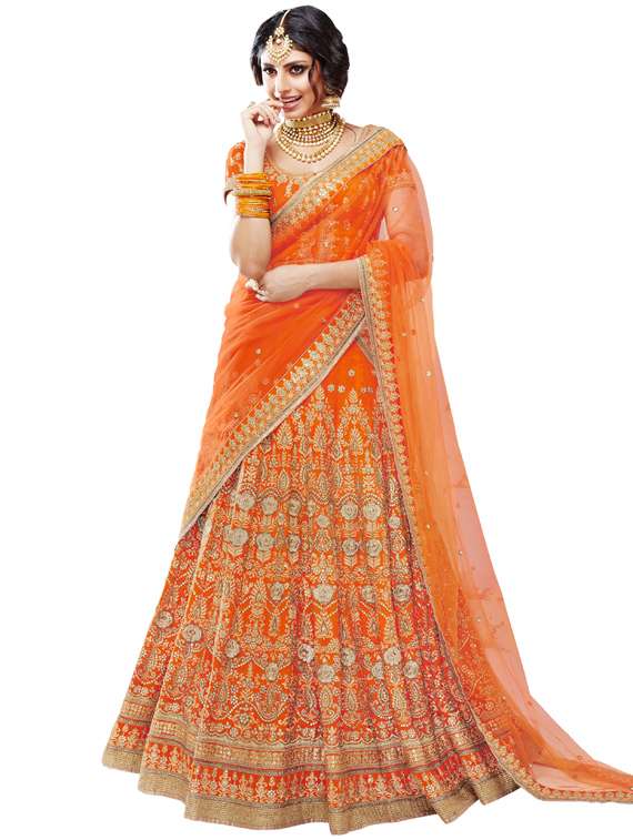 embroidered flared lehenga saree 