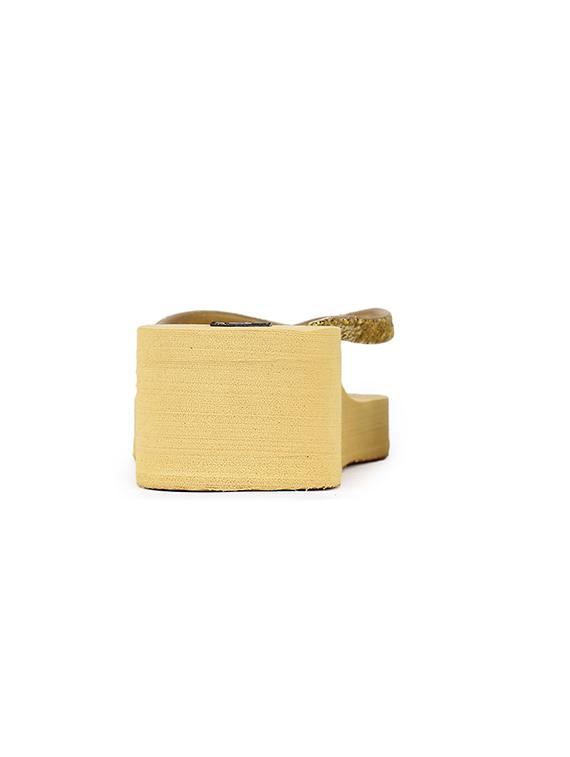 gold wedges flip flop - 17238413 - Standard Image - 4