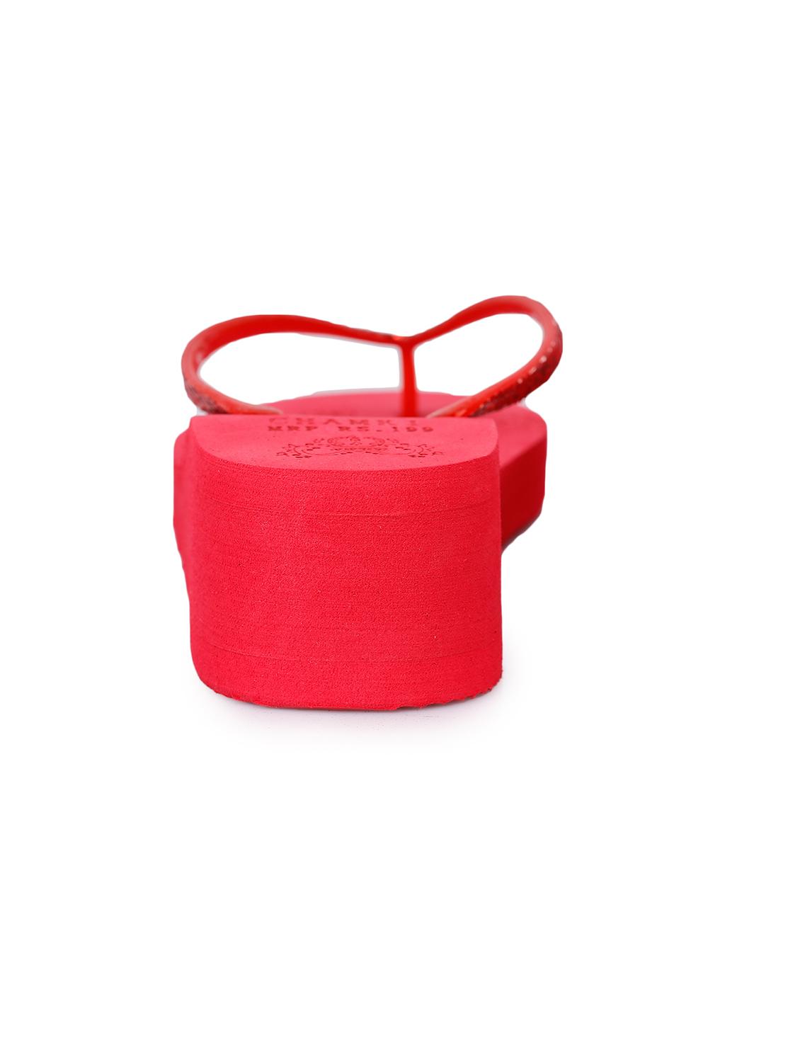 red toe separator flip flops - 17238414 - Standard Image - 4